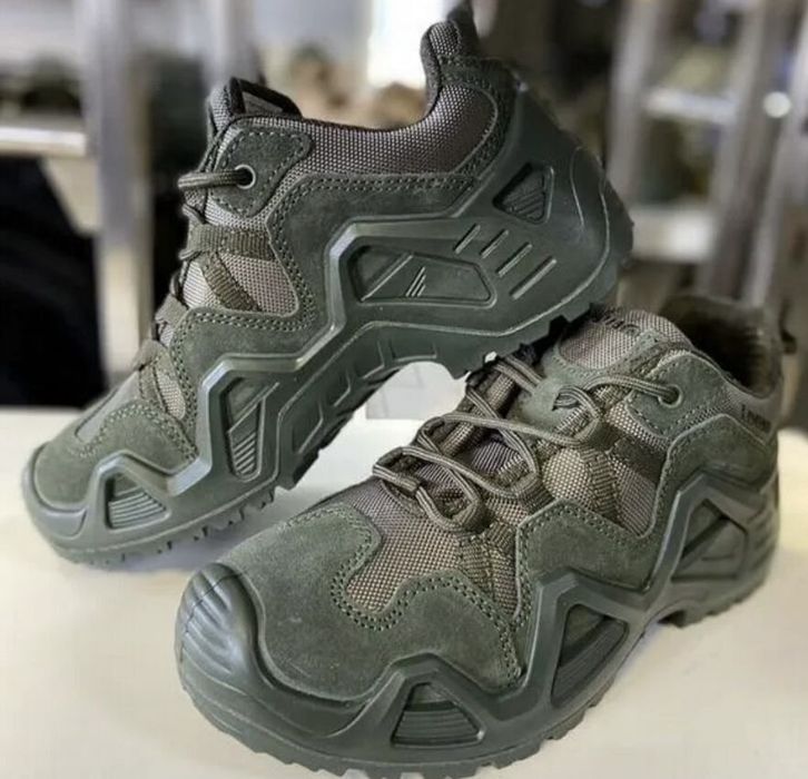 Тактичні Кросівки LOWA Zephyr GTX LO TF Olive Gore-Tex Військове Взуття ЗСУ
