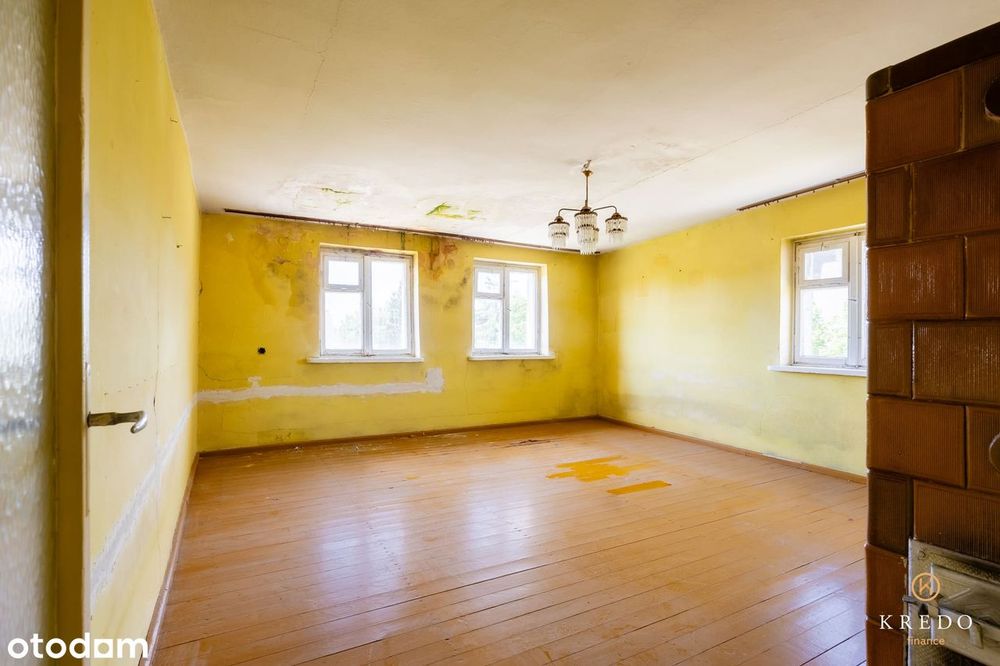 62,18 m² | 2 pokoje | Działka ok. 500 m² | Słupia, gm. Debrzno