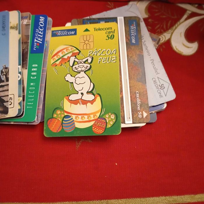 Cartões de telefone antigos