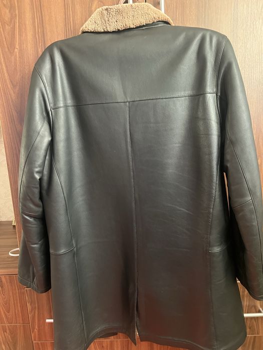 Чоловіча дублянка,натуральна кожа/хутро. Б/у