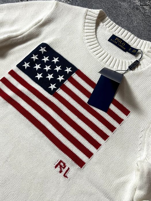 Білий в'язаний світер Polo Ralph Lauren USA,usa,америка,поло ральф