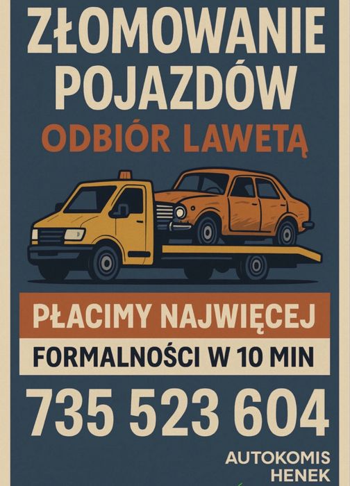 Złomowanie pojazdów i skup aut