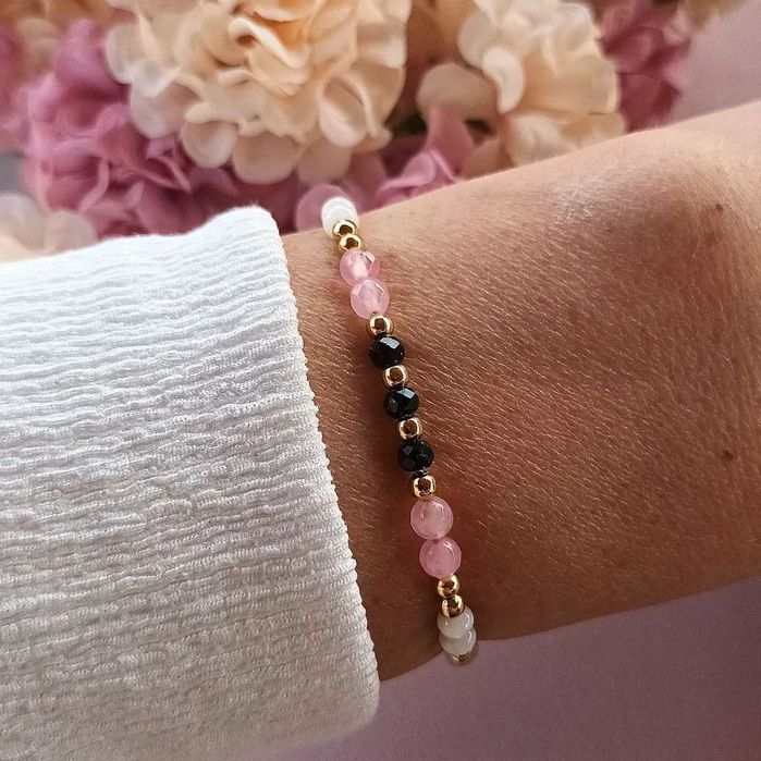 Damska bransoletka, biżuteria z kamieni naturalnych. Prezent. Handmade