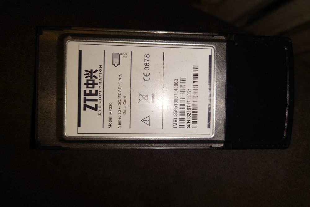Modem GSM do laptopa ZTE mf330 na kartę sim