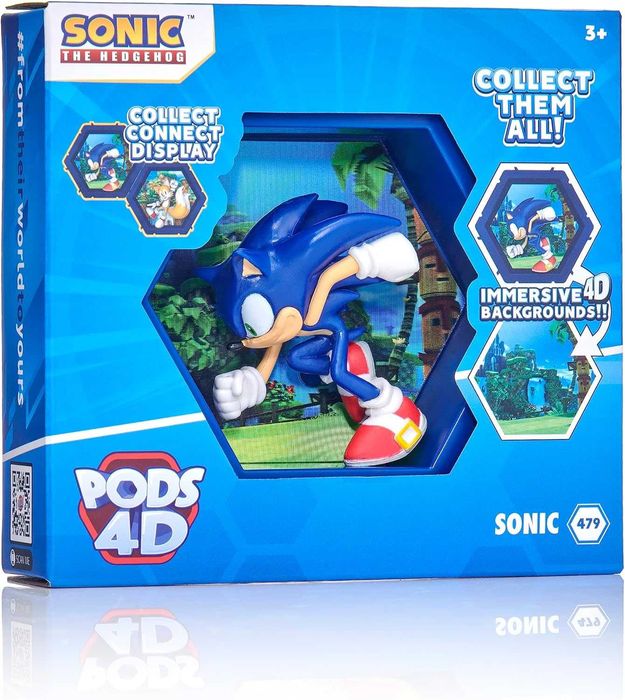 Figura Colecionável Wow! Pods 4D Sonic The Hedgehog – NOVO SELADO