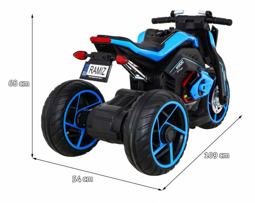 samochód Motorek Motor auto na akumulator Future Niebieski dla dzieci