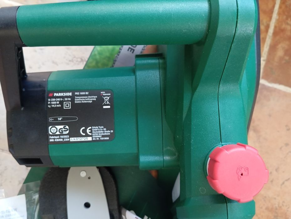 Motosserra elétrica Parkside 1600W nova