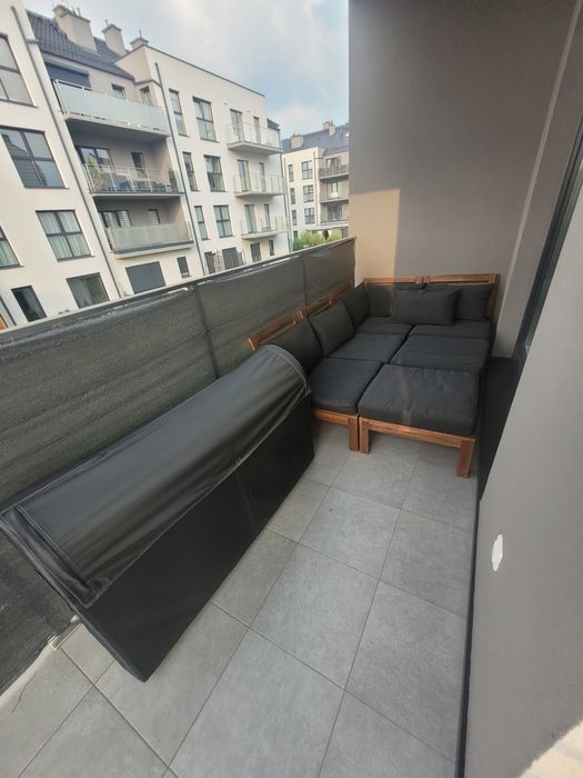 Meble ogrodowe IKEA + skrzynia na poduszki