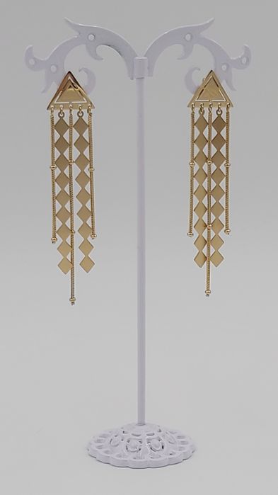 Kolczyki BLUEBERRY Trójkąt Złoty