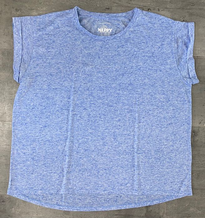 Niebieska Błękitna bluzka t-shirt melanż Atmosphere Primark L-XXL