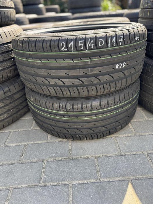 Dwie opony letnie 215/40/17 CONTINENTAL Nowe F-Vat