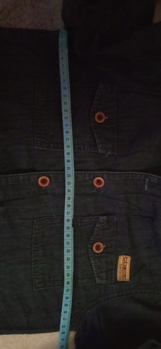 Рубашка с капюшоном джинсовая