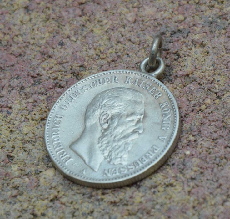 Srebrne 2 Marki 1888 A Prusy Fryderyk srebro Medalik