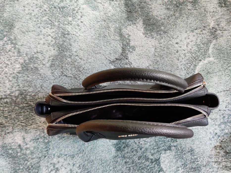 Klasyczna, skórzana torba na laptopa marki Gino Rossi