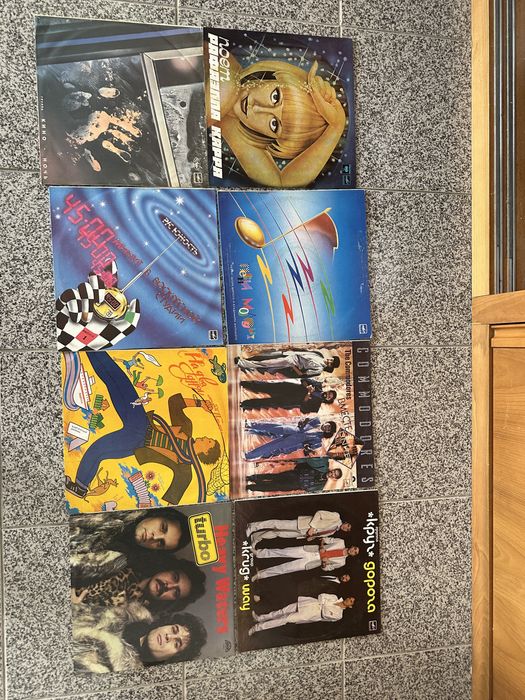 44 discos de vinil antigos, como novos de coleção