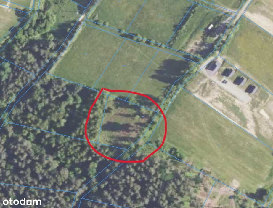 Działka 3000 m² otoczona lasem z widokiem gór, BEREZKA w Bieszczadach
