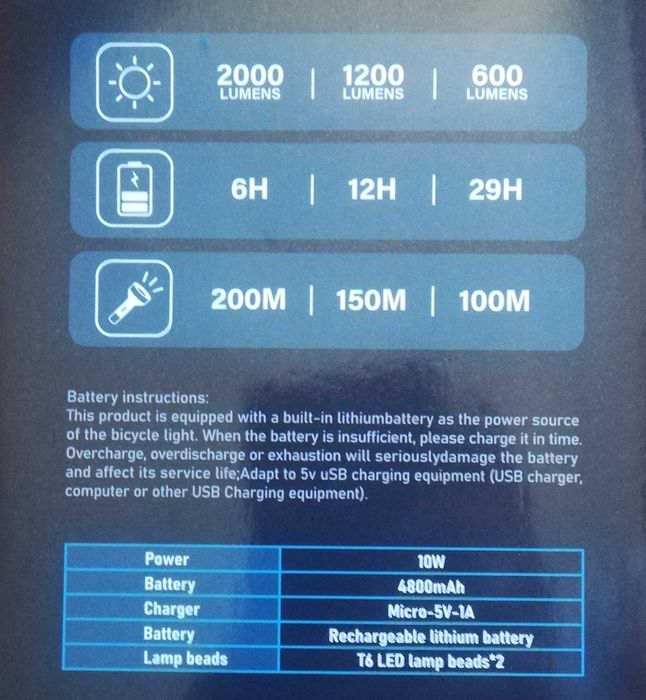 Laterna para Bicicleta 3 modelos