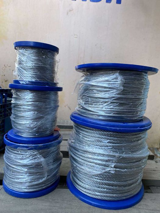 Оцинкований сталевий трос сталевий трос в пвх трос з нержавійки