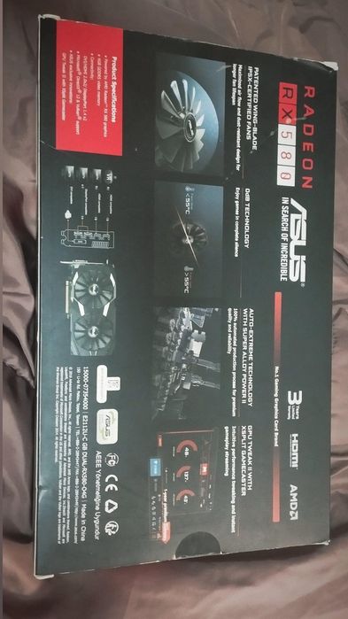 Nowa karta graficzna ASUS Radeon RX 580 DUAL OC 4GB GDDR5 TANIO!!