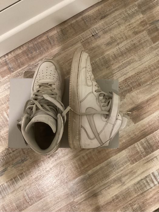 Nike Air force 1 mid white 47