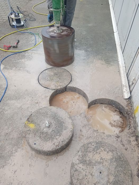 Diamentowe cięcie i wiercenie  betonu, otwory w betonie i cegle