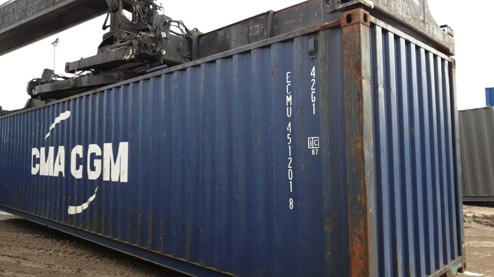 Kontener morski 40DV/DC, magazyn, garaż  AB