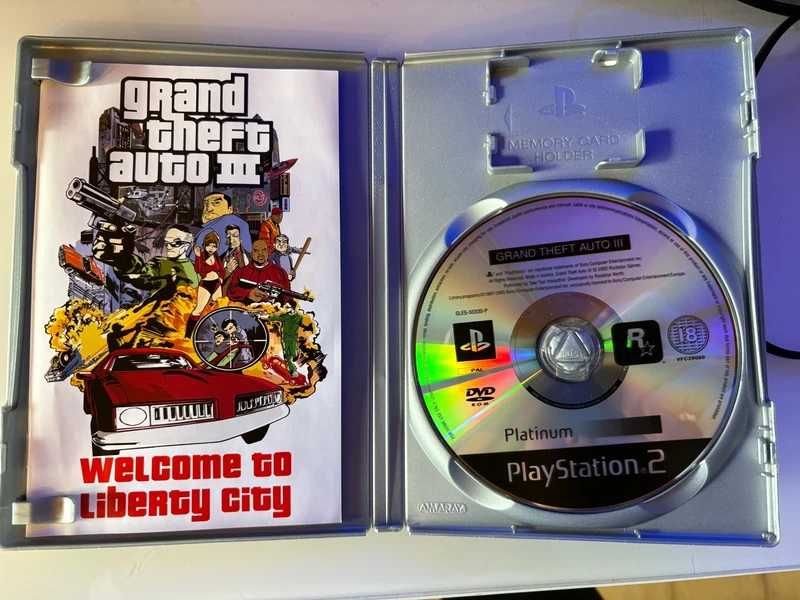 PlayStation 2 Gta 3 platinum gra oraz instrukcja ps2