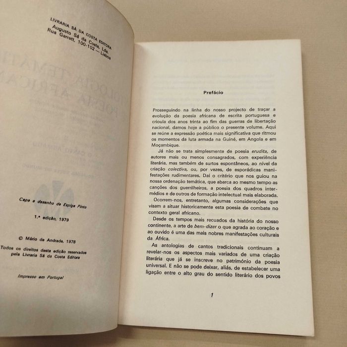 Antologia Temática de Poesia Africana 1 e 2 - Mário de Andrade