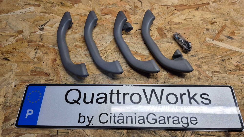Pegas teto Audi A4 B5 - A3 8L originais conjunto 4 unidades bege cinza