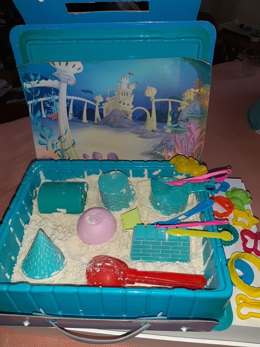 Кинетический песок мини песочница sands alive