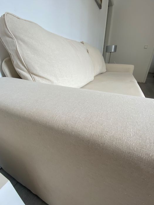 Vendo sofá 3 lugares - Bege/Linho (como novo)