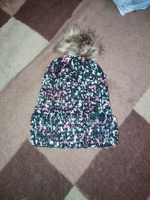 Зимняя шапка женская с мехом! капюшон, шарф, баф!