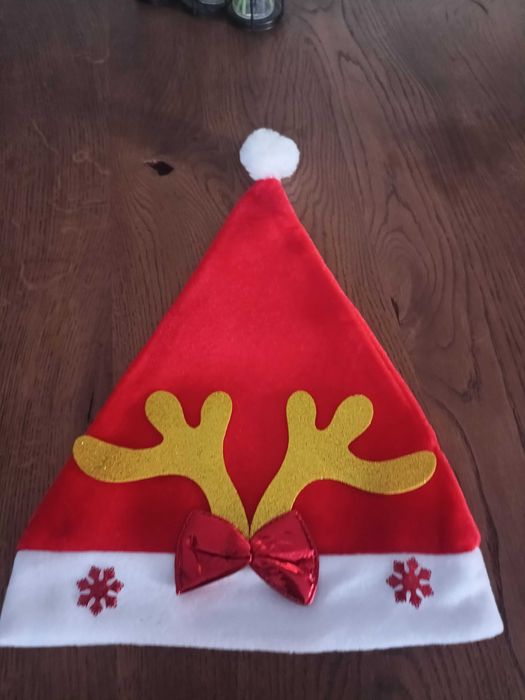 ozdoby świąteczne + czapka Mikołaja