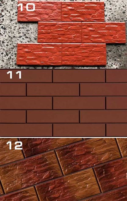 Клінкер та керамограніт (піч, груба, фасад) під цеглу і камінь клинкер