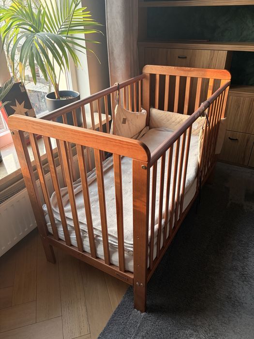 Łóżeczko woodies + materac 120x60