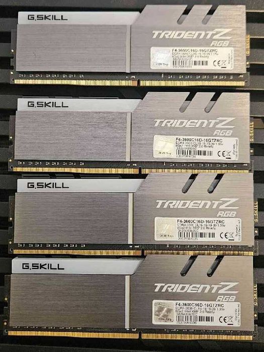 G.Skill Trident Z RGB 4x8GB 32GB 3600MHz CL16