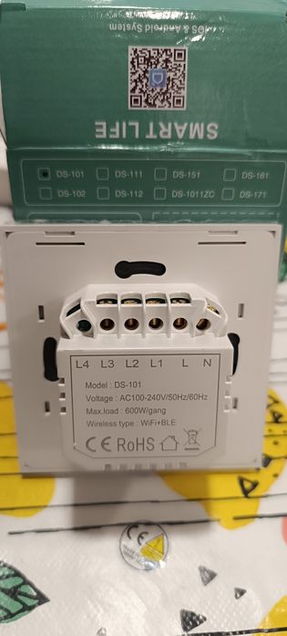 Interruptor WiFi três botões.