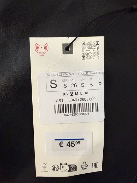 Сукня нова Zara розмір S з ефектом шкіри