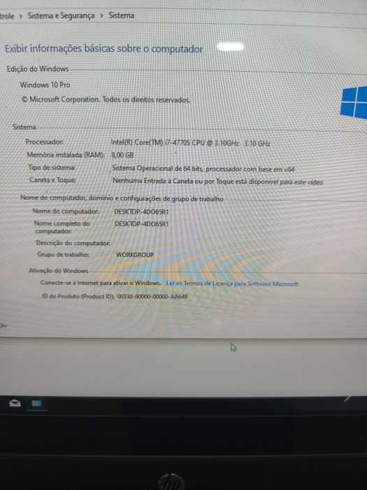 Computador AIO HP Eliteone G800 i7 SSD
