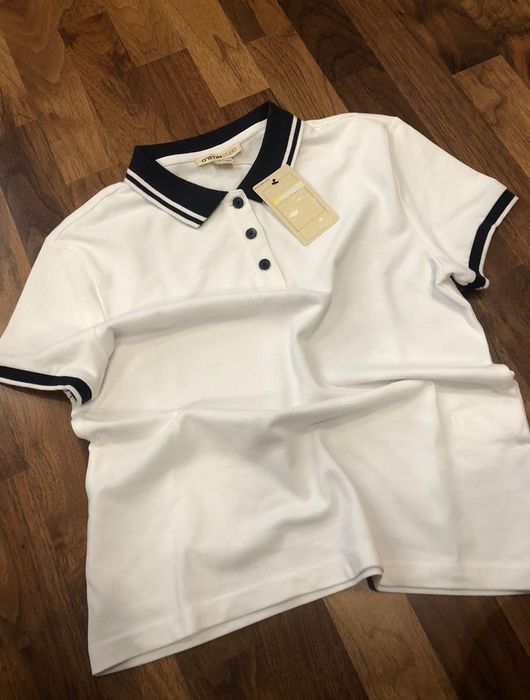 Футболка поло белая