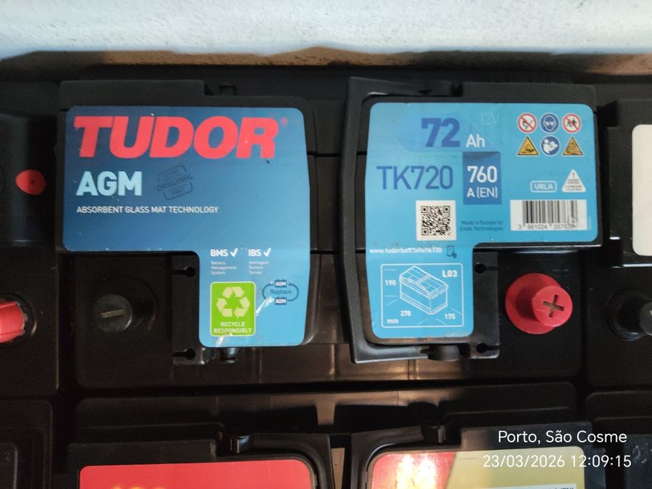 Baterias start stop - Tudor, varta, bosch, banner