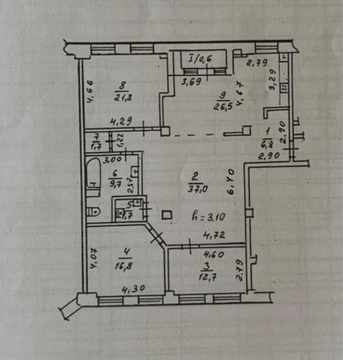 Квартира 136м2 Дом Крейнина, Центр