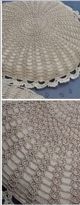 2 almofadas feitas em linha  de seda redondas  40 cm diâmetro