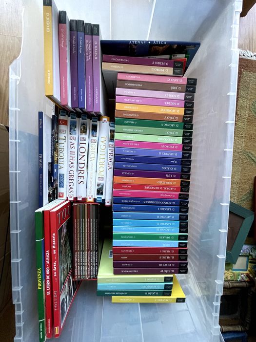 Conjunto de livros - romances, literatura e história