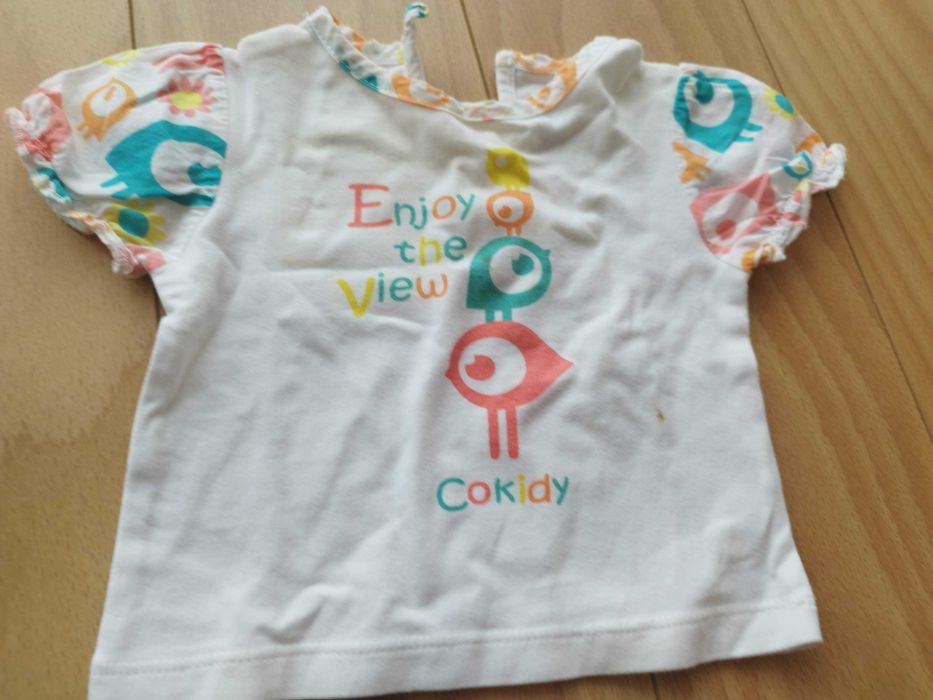 Conjunto t-shirt e bermudas 3-6m Cokidy