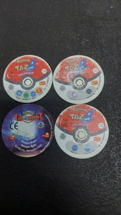 tazos pokémon - vários - 0,40€ - 1€