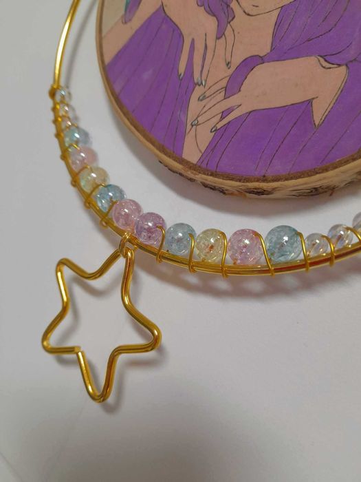 Caça Sonhos Feitos em Pirografia e Pintura, Á Mão