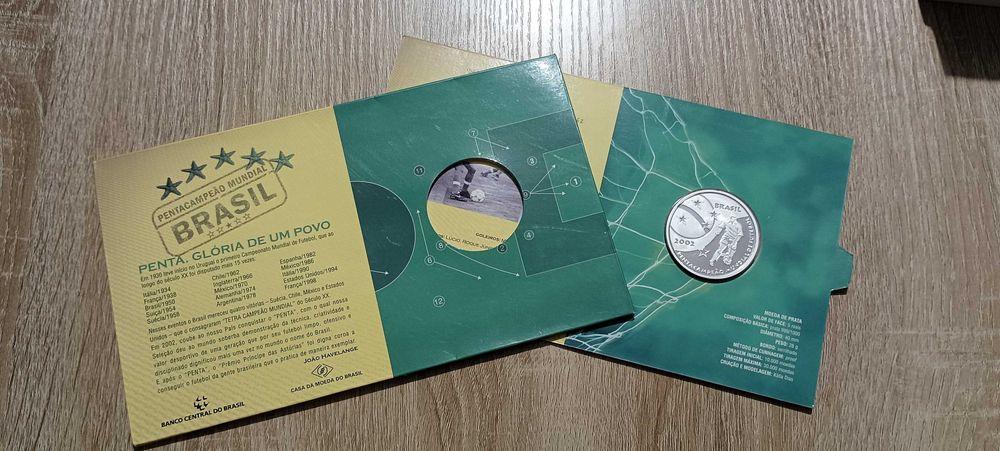 5 Reais - Copa do Mundo do Brasil - 2002 PRATA