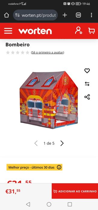 Vendo Tenda bombeiros