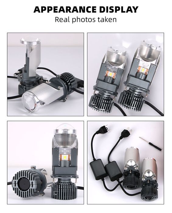 Авто світло Bi-LED міні лінзи мини линзы H4 ZTF - G7  6000К. Комплект